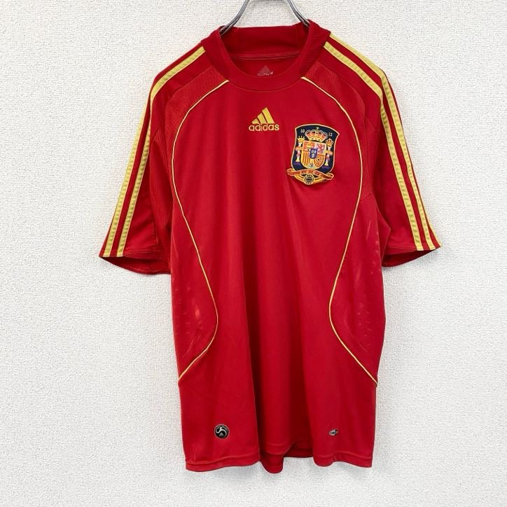 adidas　アディダス　半袖Tシャツ　ユニフォーム　赤　レッド　Oサイズ