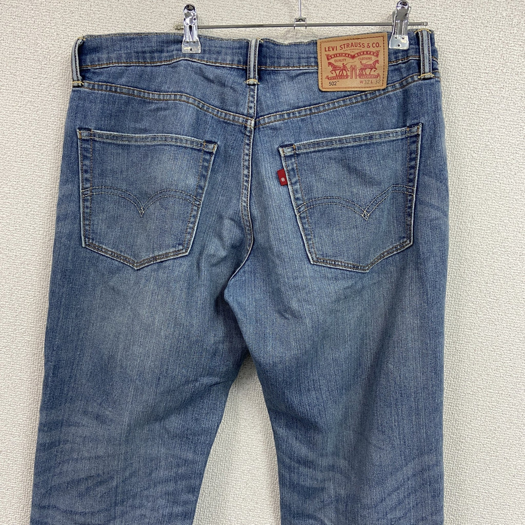 Levi's　リーバイス　502　デニムパンツ/ジーンズ　ジップフライ　縦落ち　インディゴ　W32サイズ　古着