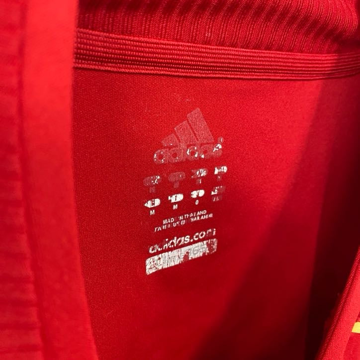 adidas　アディダス　半袖Tシャツ　ユニフォーム　赤　レッド　Oサイズ