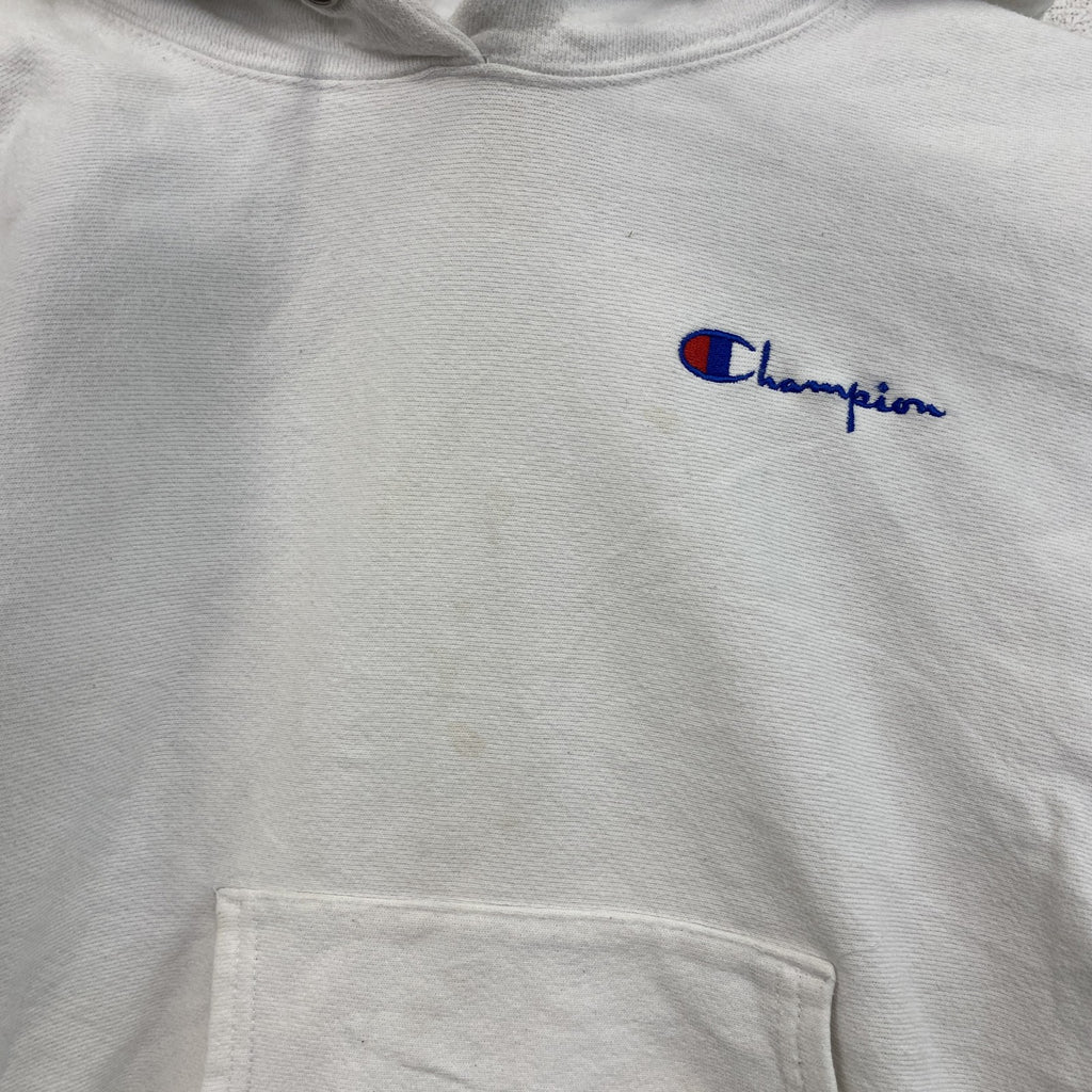 Champion　チャンピオン　リバースウィーブ　スウェットパーカー/フーディー　短丈　ヘビーウエイト　現行　白　ホワイト　Sサイズ　古着