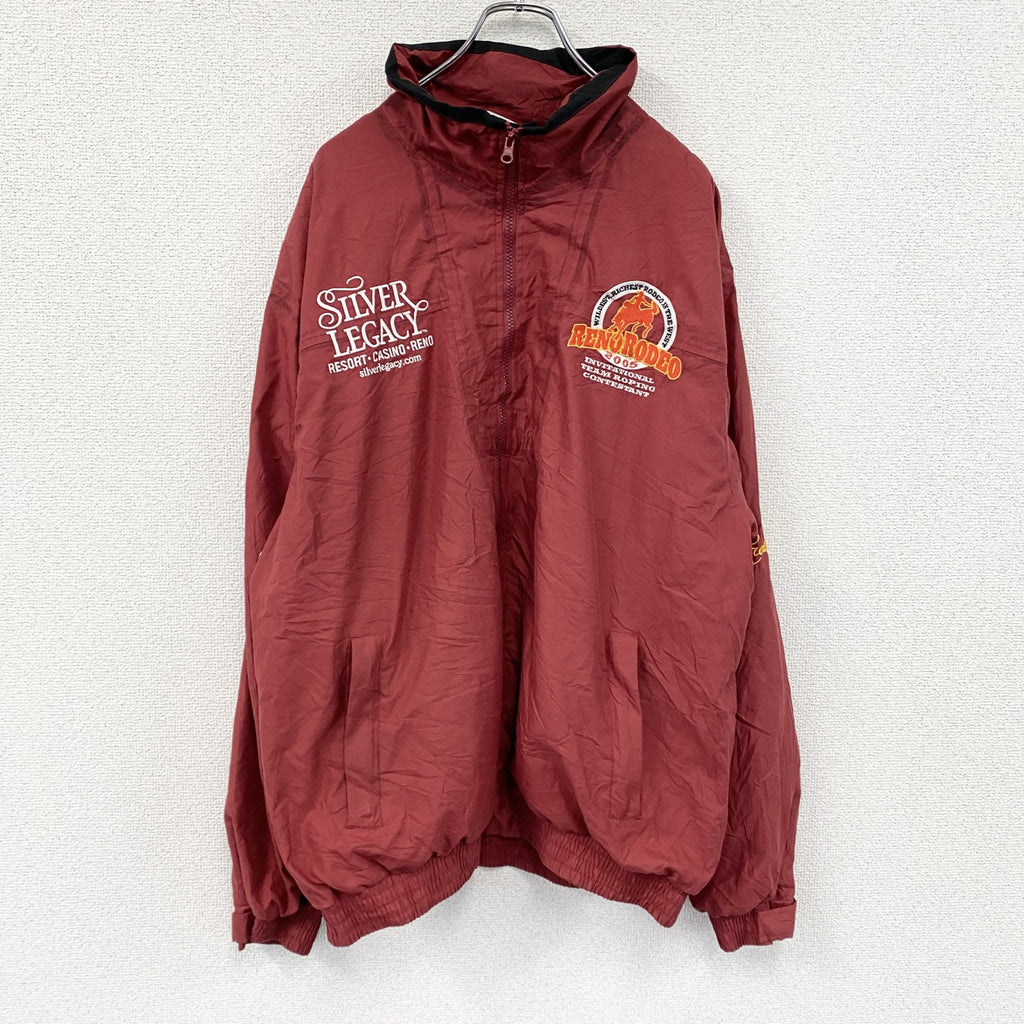 ～00s　Professional's Choice　フルジップジャケット　Wrangler　企業ロゴ　赤　レッド　XLサイズ　古着