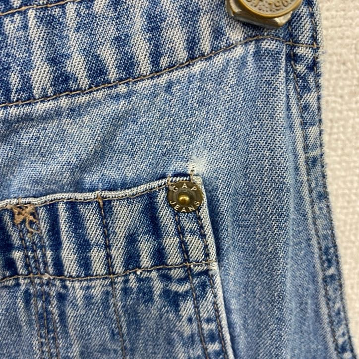 90s　OLD GAP　オールドギャップ　デニムオーバーオール/つなぎ　ヴィンテージ　ブルー　Mサイズ　古着