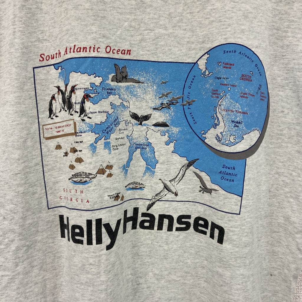 HELLY HANSEN　ヘリーハンセン　タンクトップ/ノースリーブ　シングルステッチ　ヴィンテージ　　霜降りグレー　Lサイズ　古着