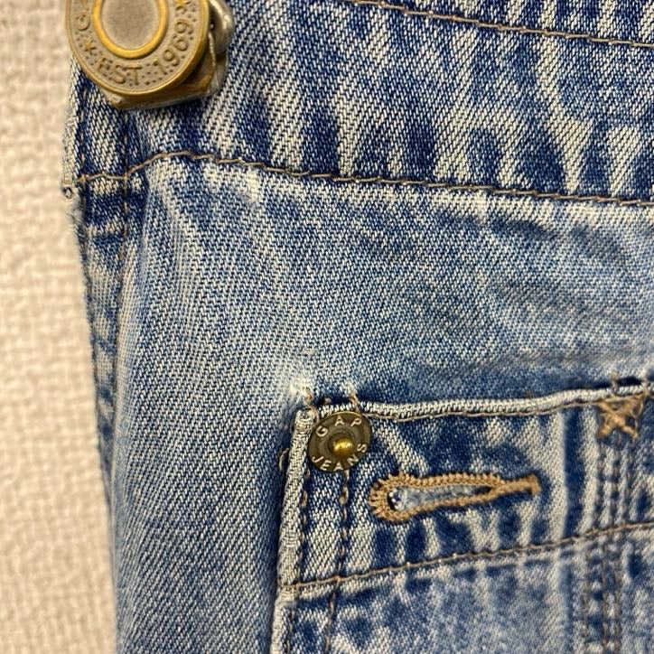 90s　OLD GAP　オールドギャップ　デニムオーバーオール/つなぎ　ヴィンテージ　ブルー　Mサイズ　古着