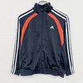 adidas　アディダス　トラックジャケット/ジャージ　パフォーマンスロゴ　黒　ブラック　　古着