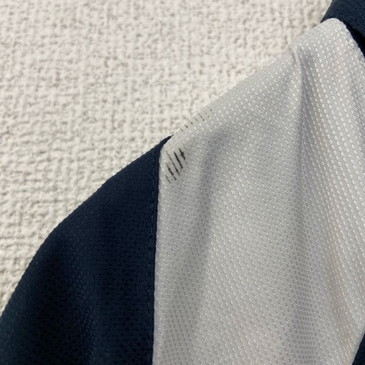 Champion　チャンピオン　長袖ハーフジップナイロンジャケット　ワンポイント刺繍　ラクロス　Mサイズ　古着