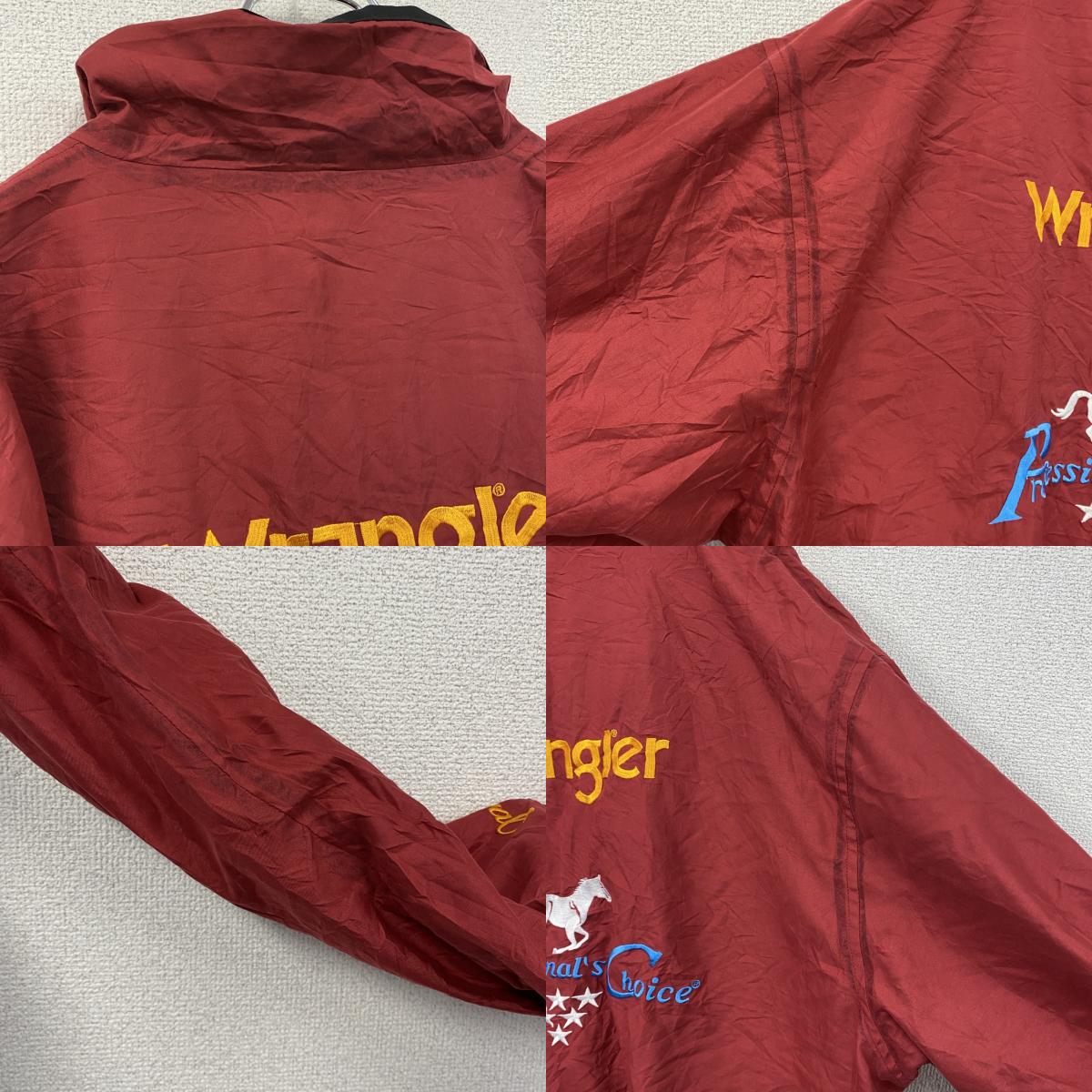 ～00s　Professional's Choice　フルジップジャケット　Wrangler　企業ロゴ　赤　レッド　XLサイズ　古着