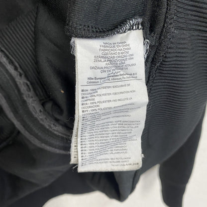 NIKE　ナイキ　トラックジャケット/ジャージ　刺繍ロゴ　バイカラー　黒　ブラック