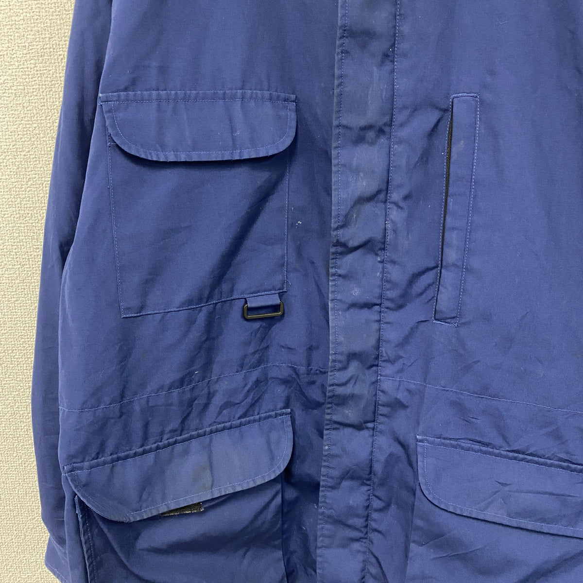 Eddie Bauer　エディーバウアー　マウンテンパーカー　青　ブルー フーディー フード付き マウンテンジャケット 古着