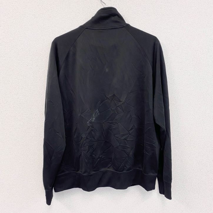 NIKE　ナイキ　トラックジャケット/ジャージ　刺繍ロゴ　バイカラー　黒　ブラック