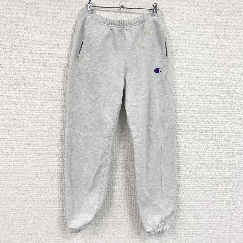 Champion　チャンピオン　リバースウィーブ　スウェットパンツ　刺繍ロゴ　ワンポイント　霜降りグレー　Sサイズ　古着