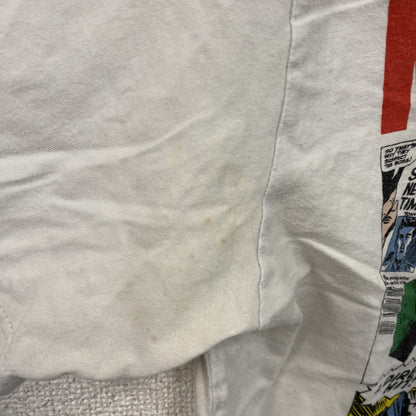 MARVEL　マーベル　半袖アニメプリントTシャツ　キャラT　白　ホワイト