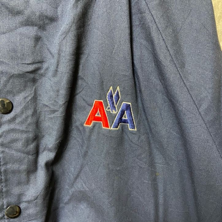 古着 used　AUBURN Sportswear　アーバンスポーツウェア　長袖ナイロンジャケット　ワンポイント刺繍　XLサイズ