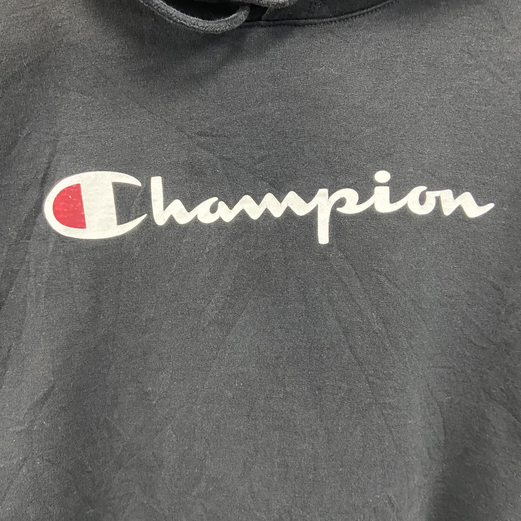 champion　チャンピオン　スウェットパーカー/フーディー　黒　ブラック　Mサイズ　古着