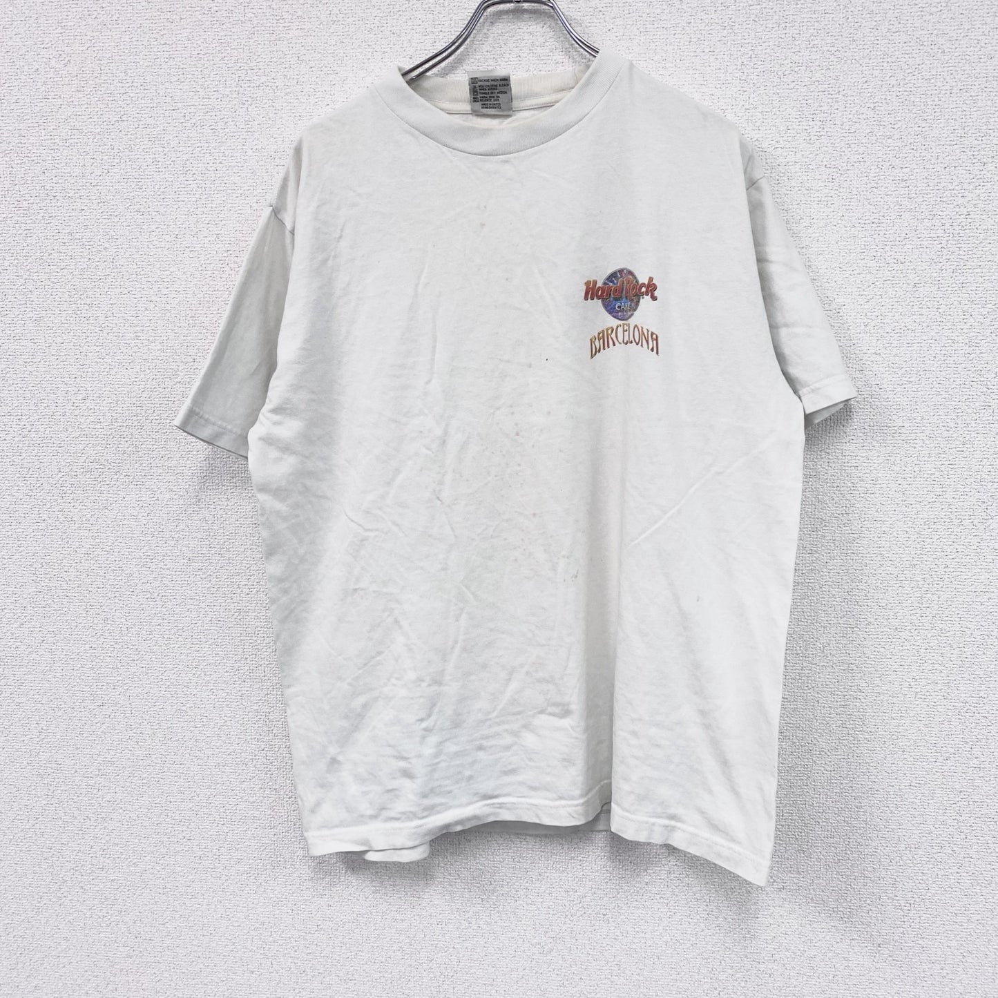 ～00s　Hard Rock CAFE　ハードロックカフェ　半袖プリントTシャツ　ヴィンテージ　白　ホワイト