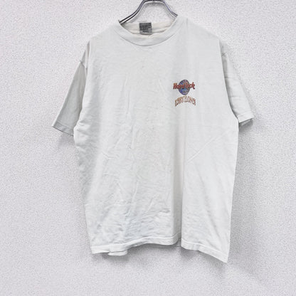 ～00s　Hard Rock CAFE　ハードロックカフェ　半袖プリントTシャツ　ヴィンテージ　白　ホワイト