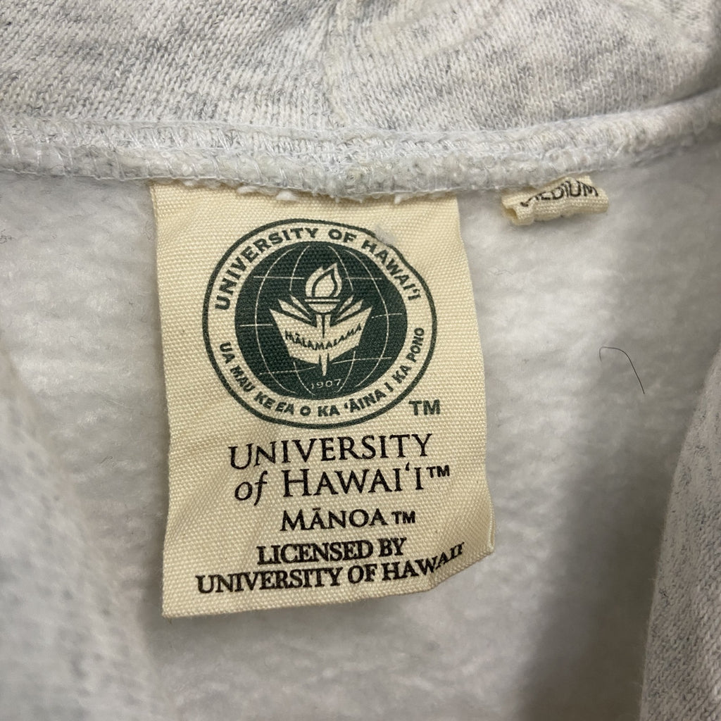 UNIVERSITY OF HAWAI’I　ハワイ大学　スウェットパーカー/フーディー　霜降りグレー　Mサイズ　古着