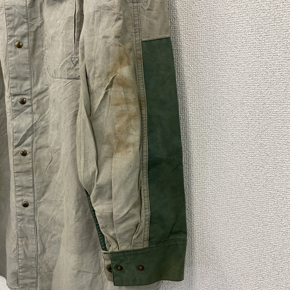 Browning　ブローニング　ハンティングシャツ　緑　グリーン　XLサイズ　古着