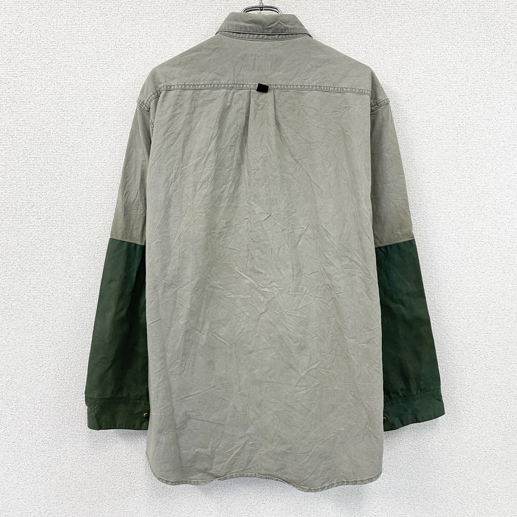 Browning　ブローニング　ハンティングシャツ　緑　グリーン　XLサイズ　古着