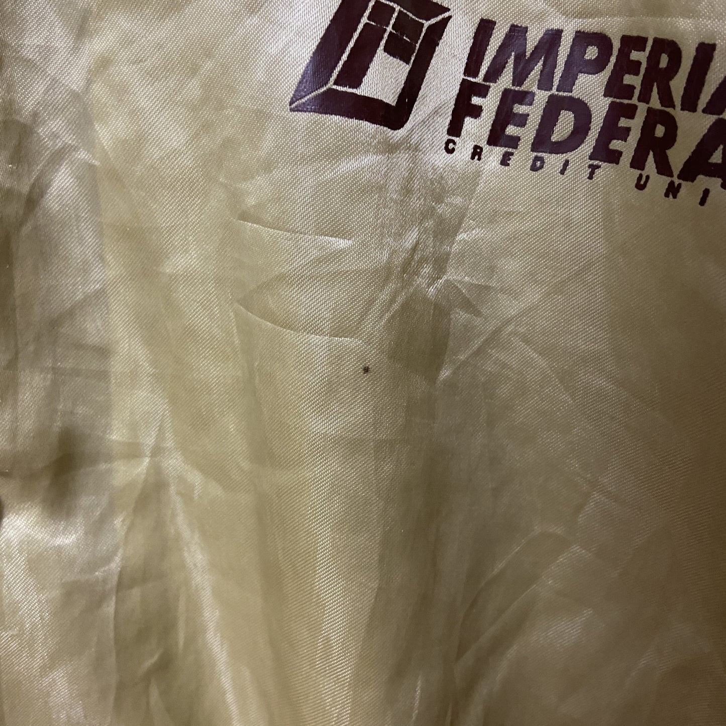 古着 used　HARTWELL　USA製　長袖ナイロンスタジャン　バックプリント　IMPERIAL FEDERAL　Lサイズ