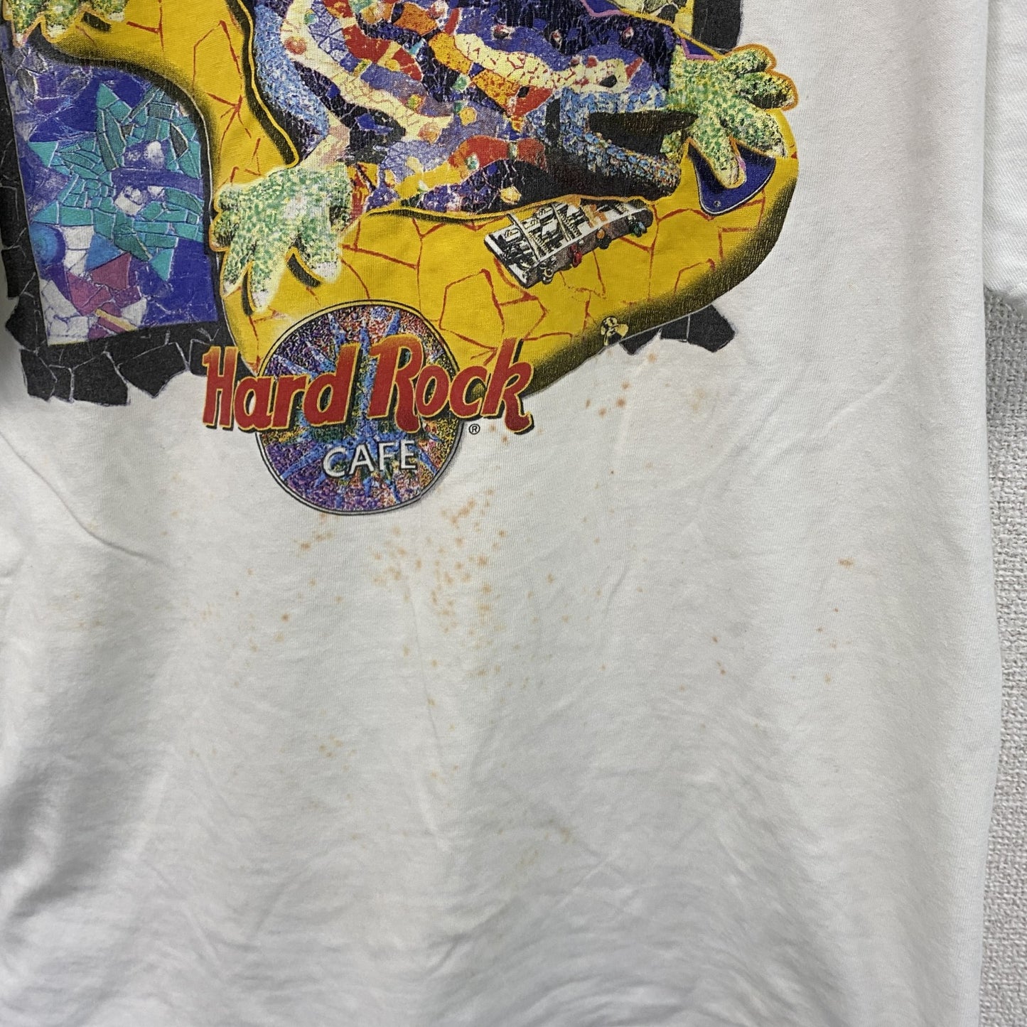 ～00s　Hard Rock CAFE　ハードロックカフェ　半袖プリントTシャツ　ヴィンテージ　白　ホワイト
