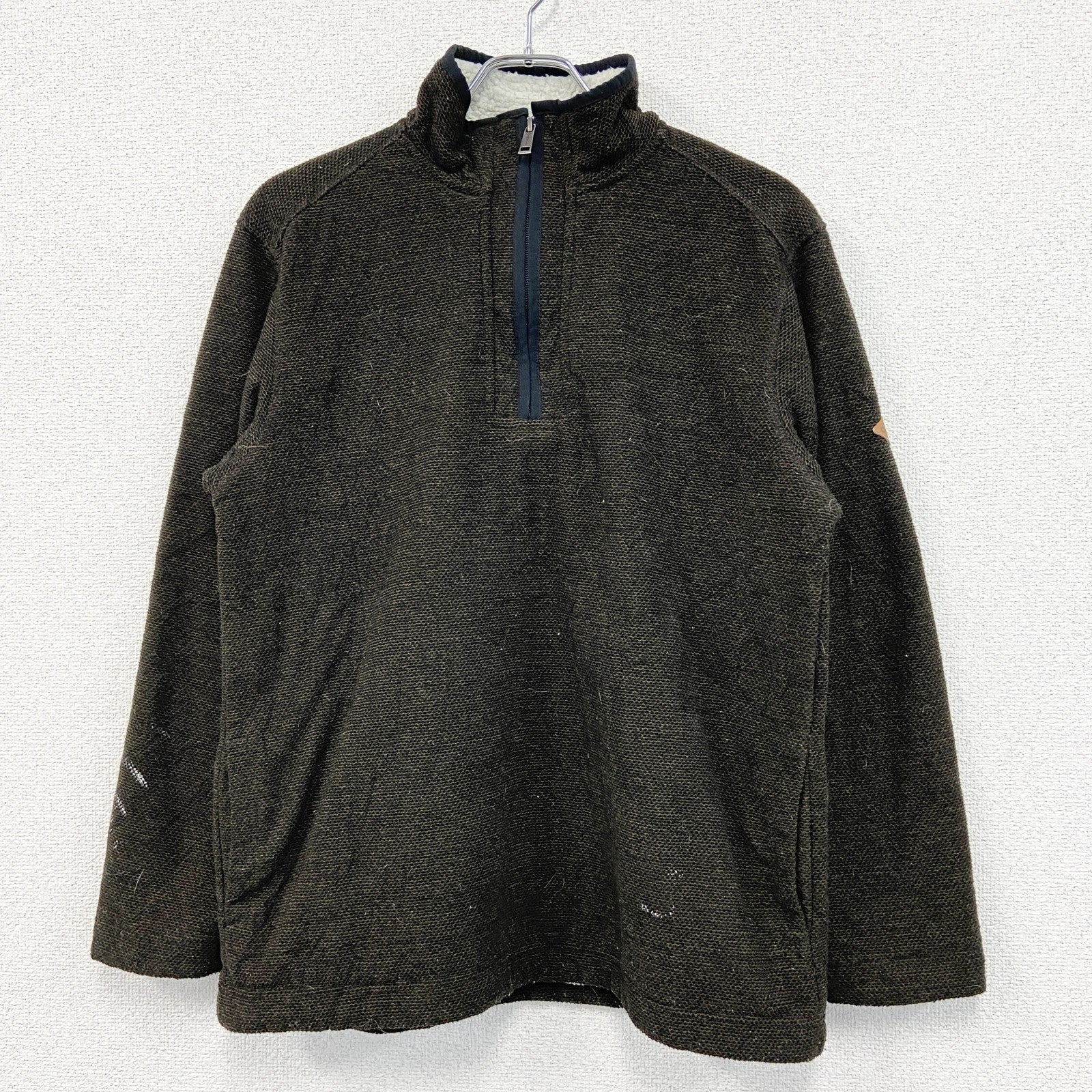 ORVIS　オービス　フリースプルオーバー　フリースジャケット　こげ茶　ブラウン　Mサイズ　古着