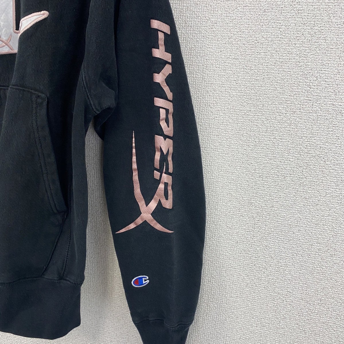 Champion　チャンピオン　リバースウィーブ　スウェットパーカー/フーディー　黒　ブラック　Sサイズ トレーナー スウェットトップス フード付き 古着