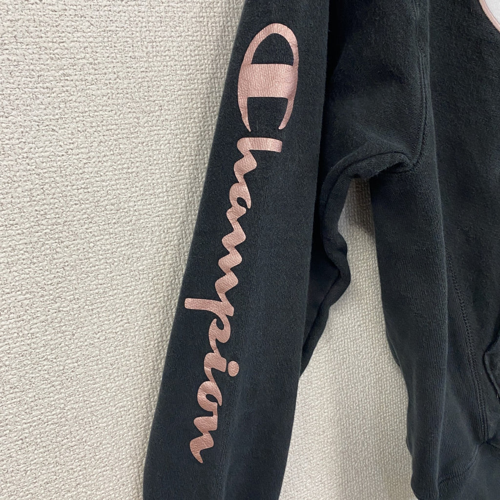 Champion　チャンピオン　リバースウィーブ　スウェットパーカー/フーディー　黒　ブラック　Sサイズ トレーナー スウェットトップス フード付き 古着