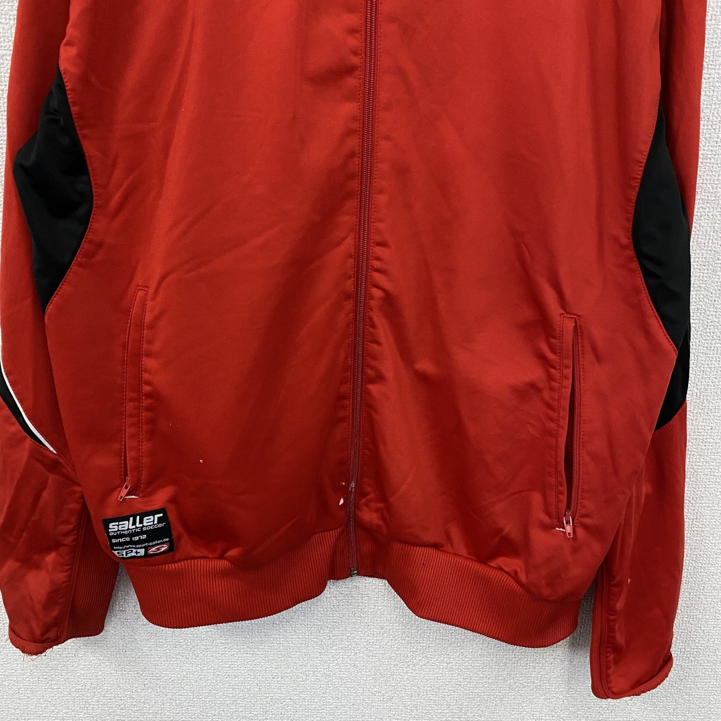 saller　ザラー　トラックジャケット/ジャージ　赤　レッド　XLサイズ　
