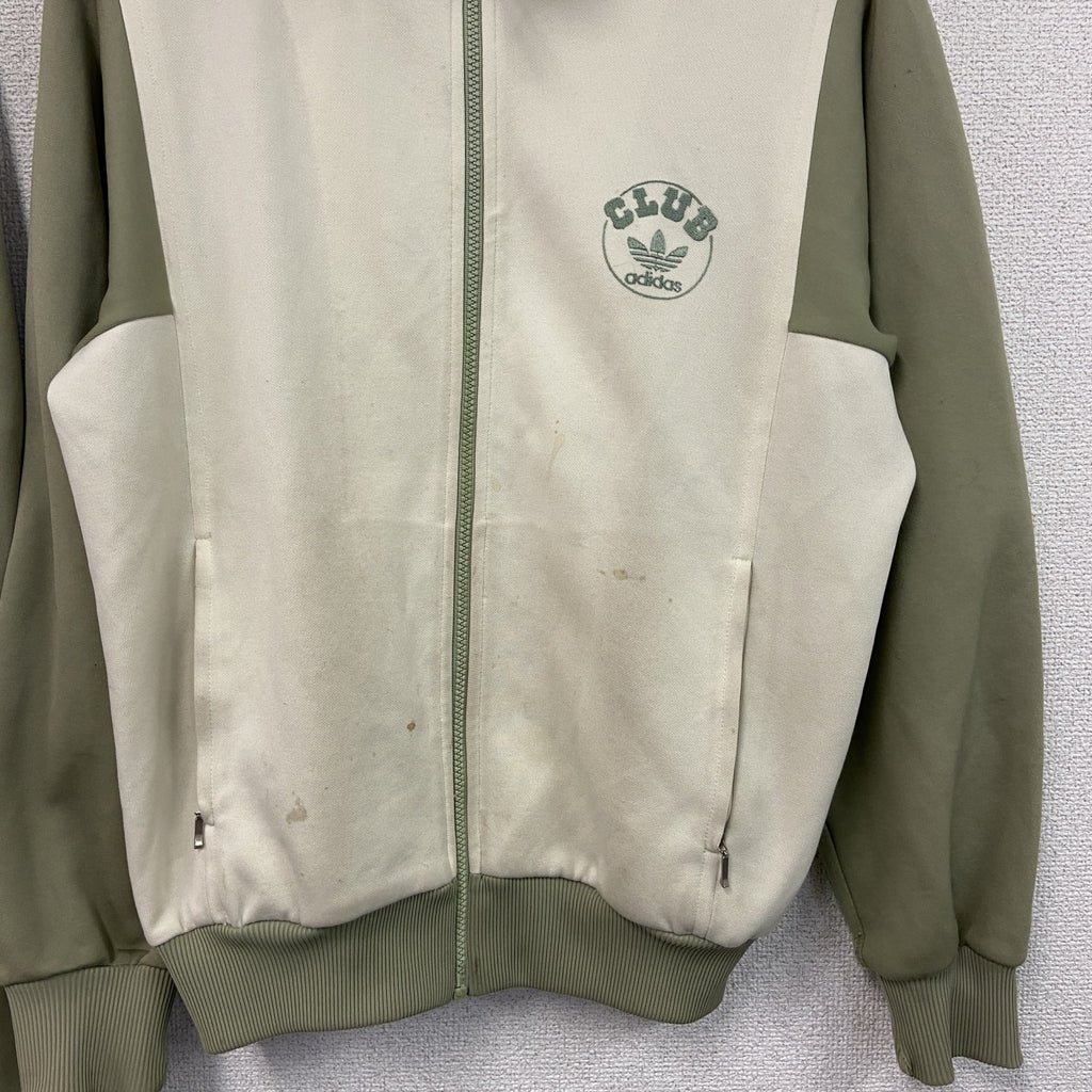 ～80s　adidas club　アディダスクラブ　ジャージセットアップ　トラックジャケット　トラックパンツ　緑　グリーン　4サイズ　　ヴィンテージ　古着