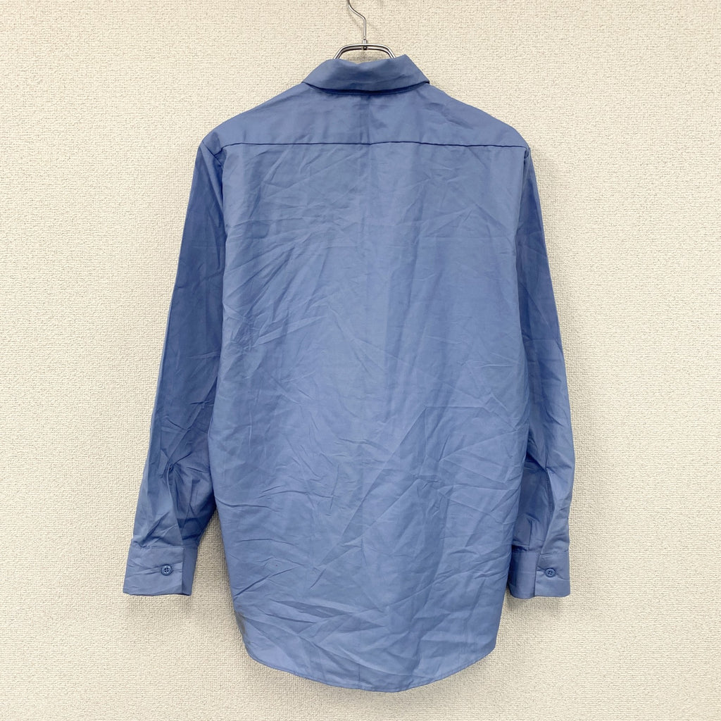 Nassau Uniform　ナッソーユニフォーム　長袖ワークシャツ　青　ブルー　サイズ　古着
