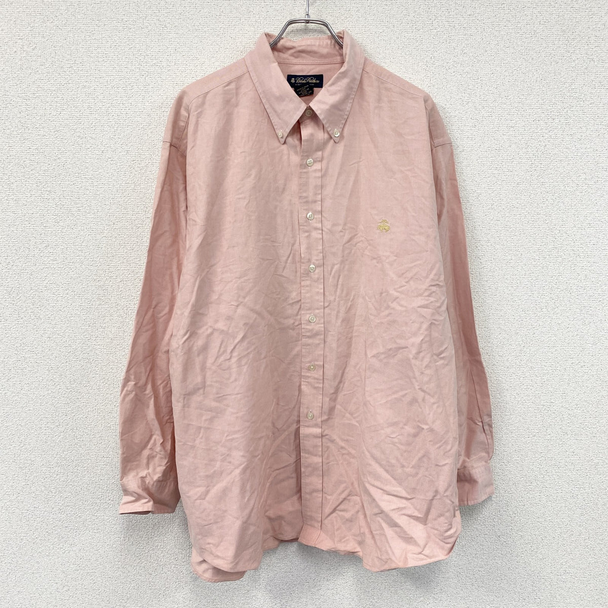 Brooks Brothers　ブルックスブラザーズ　長袖ボタンダウンシャツ　ピンク　XXLサイズ　古着