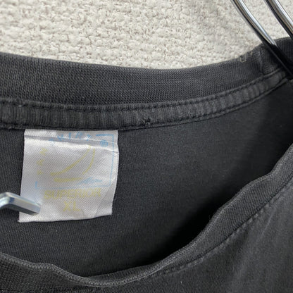 SUPERIOR　半袖プリントTシャツ　トカゲ　黒　ブラック　XLサイズ