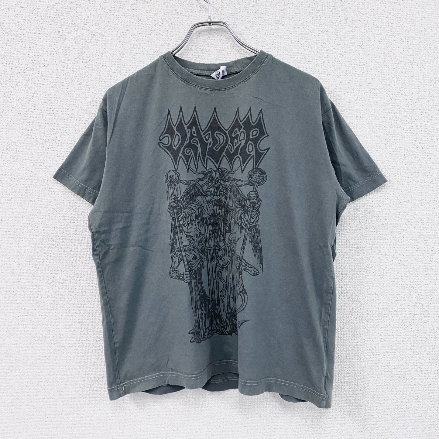 carton　半袖プリントTシャツ　ダークグレー　Mサイズ