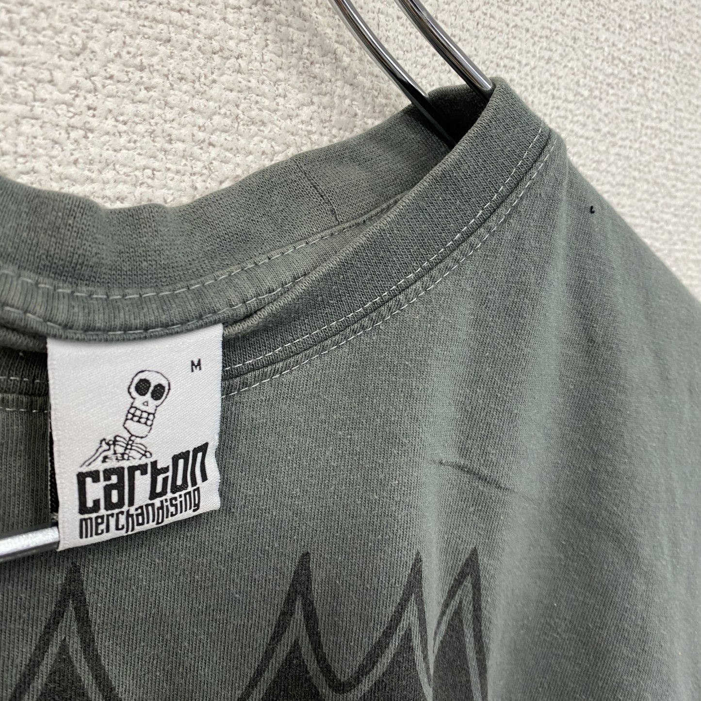 carton　半袖プリントTシャツ　ダークグレー　Mサイズ