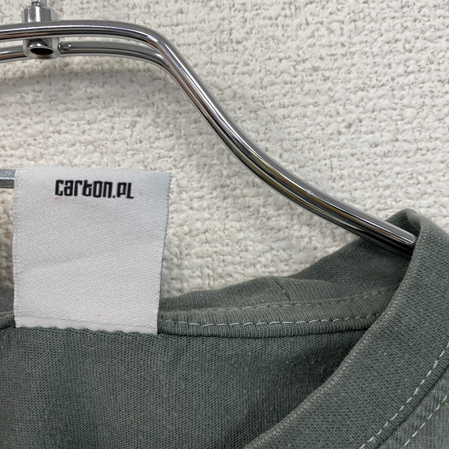 carton　半袖プリントTシャツ　ダークグレー　Mサイズ