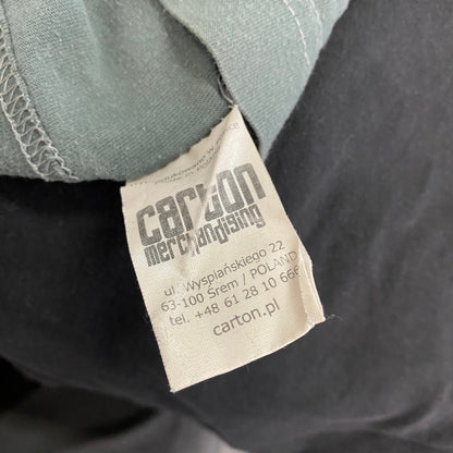 carton　半袖プリントTシャツ　ダークグレー　Mサイズ