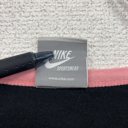 00s　NIKE　ナイキ　半袖プリントTシャツ　リンガーTシャツ　ヴィンテージ　黒　ブラック　Lサイズ