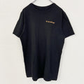 BIRDDOGS　半袖ワンポイントプリントTシャツ　バックプリント　グラフィックデザイン　黒　ブラック　古着