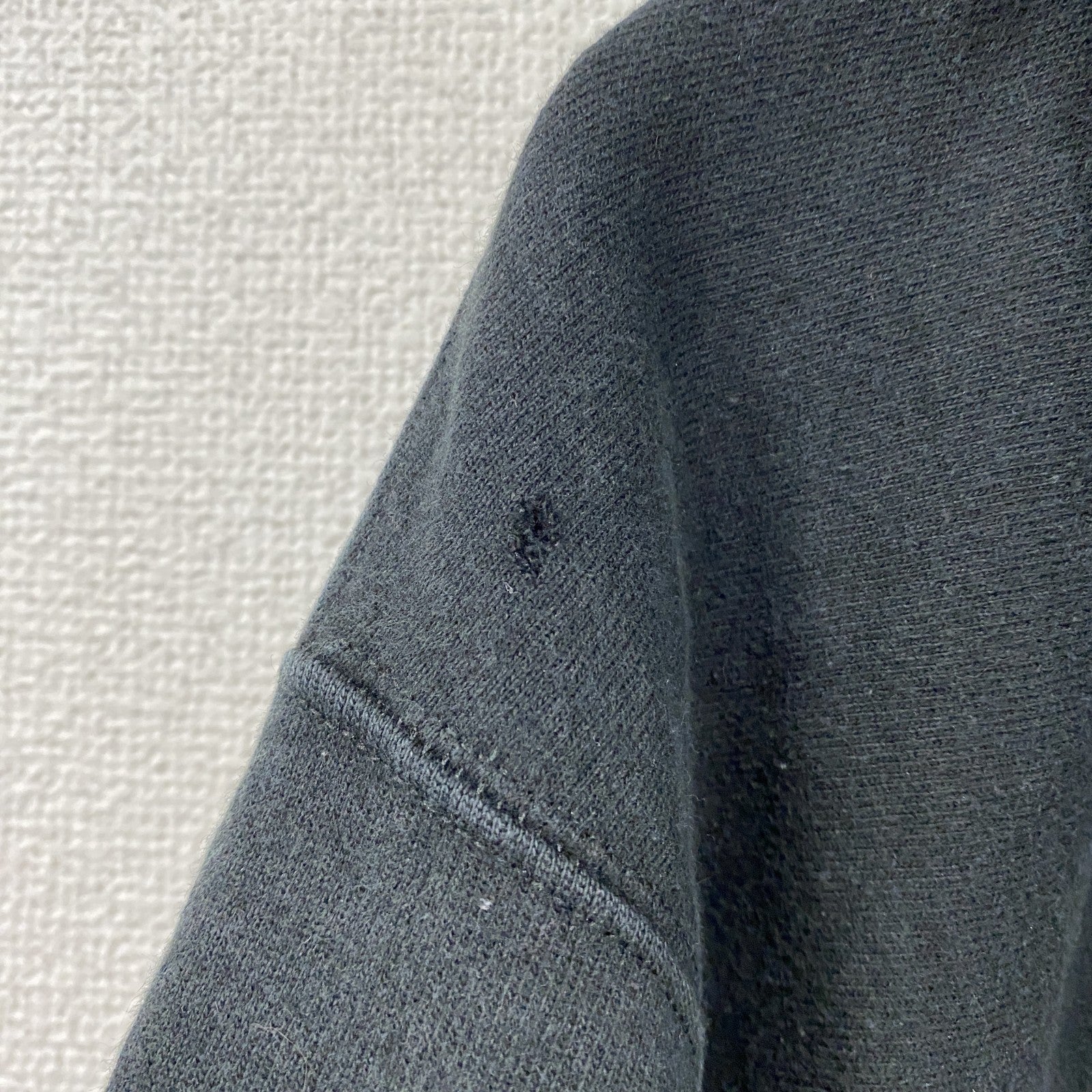 Champion　チャンピオン　リバースウィーブ　スウェットパーカー/フーディー　デカロゴ　黒　ブラック　Mサイズ　古着