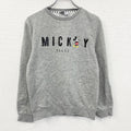 Disney　ディズニー　Mickey Mouse　ミッキーマウス　スウェット/トレーナー　灰色　グレー　Sサイズ　古着