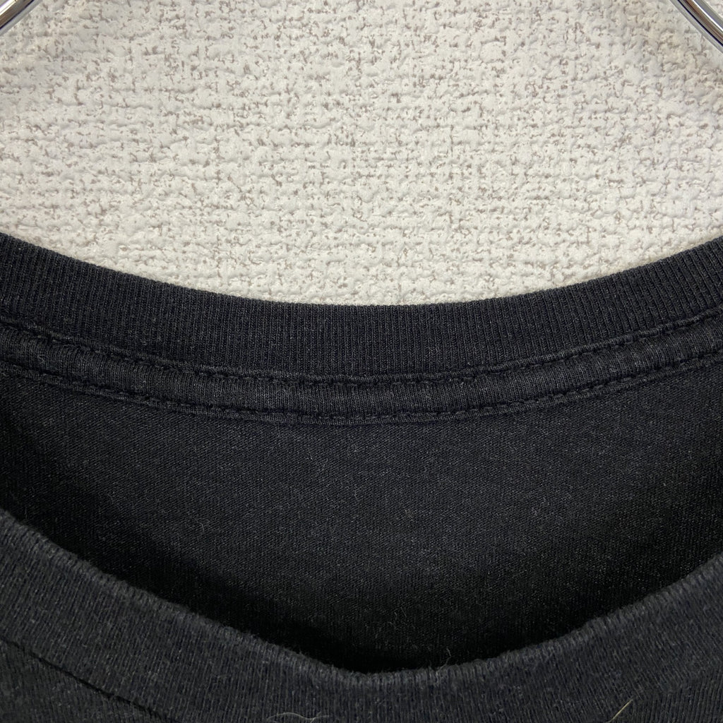 BIRDDOGS　半袖ワンポイントプリントTシャツ　バックプリント　グラフィックデザイン　黒　ブラック　古着