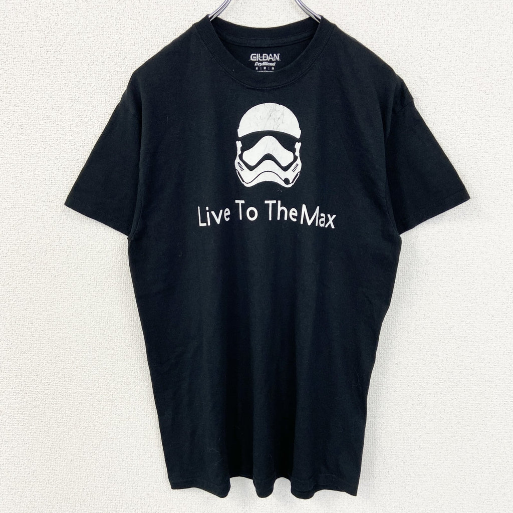 GILDAN　ギルダン　半袖プリントTシャツ　スターウォーズ　黒　ブラック　Mサイズ　古着