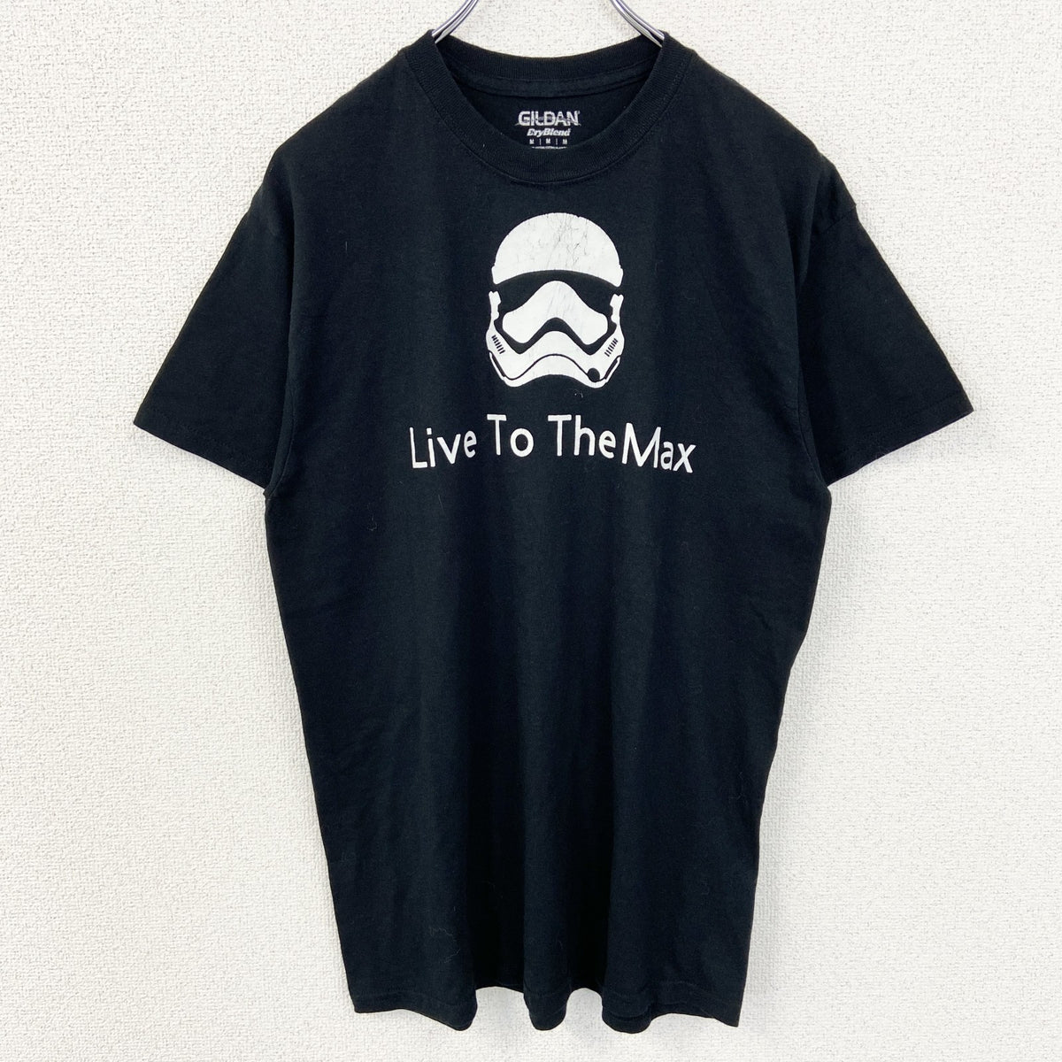 GILDAN　ギルダン　半袖プリントTシャツ　スターウォーズ　黒　ブラック　Mサイズ　古着