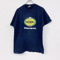 FRUIT OF THE LOOM　フルーツオブザルーム　半袖プリントTシャツ　紺　ネイビー　Lサイズ　古着