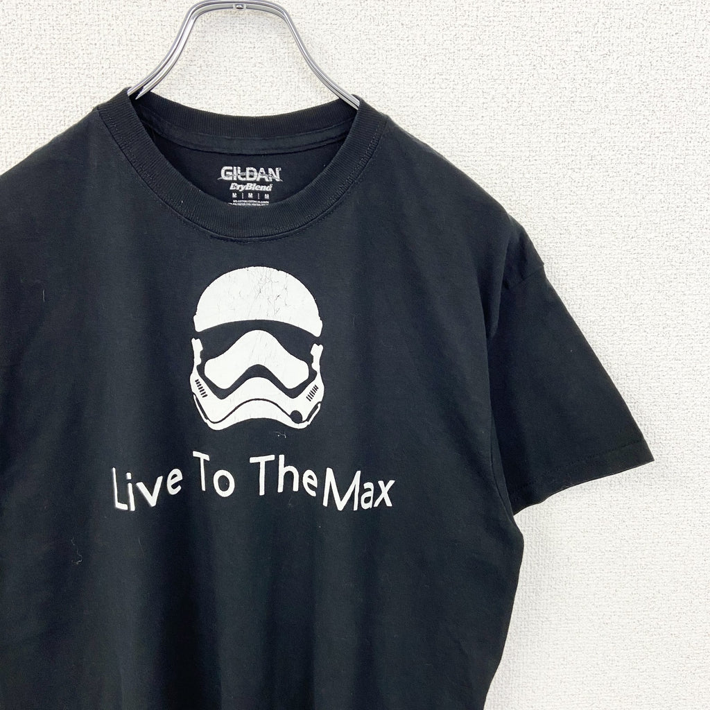 GILDAN　ギルダン　半袖プリントTシャツ　スターウォーズ　黒　ブラック　Mサイズ　古着