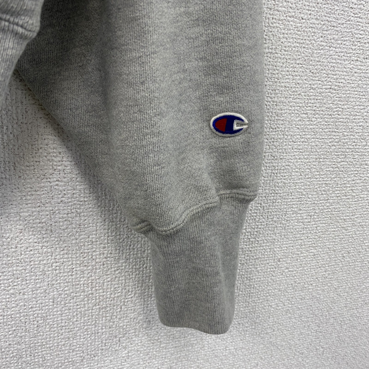 Champion　チャンピオン　リバースウィーブ　スウェット/トレーナー　アーチプリント　ワンポイント　灰色　グレー　XLサイズ　古着
