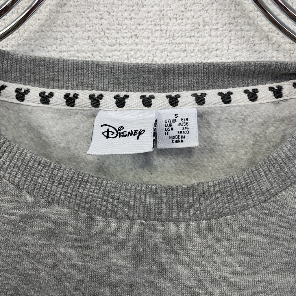 Disney　ディズニー　Mickey Mouse　ミッキーマウス　スウェット/トレーナー　灰色　グレー　Sサイズ　古着