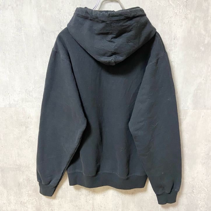 PORT&COMPANY　長袖プリントパーカー　スウェット　FIFE HIGH SCHOOL　黒　ブラック　Sサイズ　古着