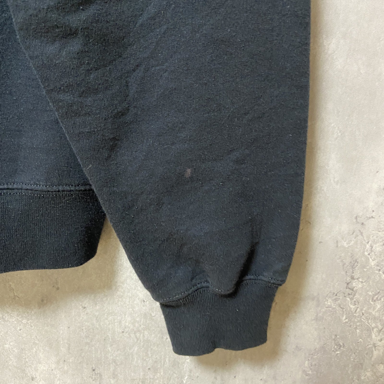 PORT&COMPANY　長袖プリントパーカー　スウェット　FIFE HIGH SCHOOL　黒　ブラック　Sサイズ　古着